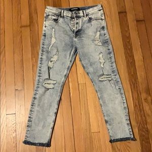 Express high rise jeans
